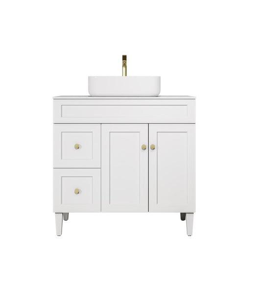 Harold Federation Free Standing Cabinet Matte White LK-FH94LL-MW