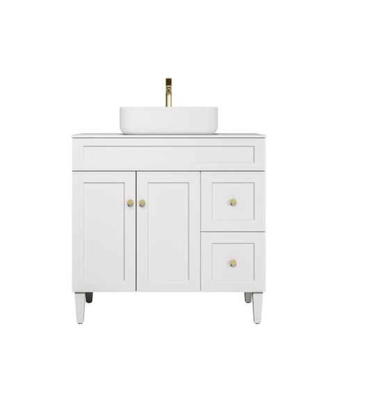 Harold Federation Free Standing Cabinet Matte White LK-FH94RL-MW