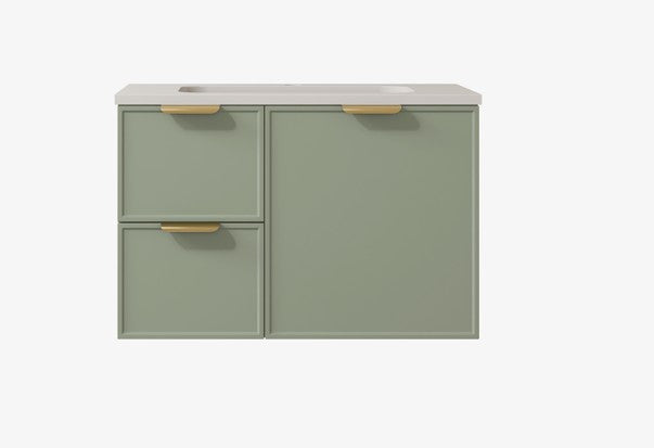 Madura Federation Wall Hung Cabinet Olive Green LK-FM74LW-OG