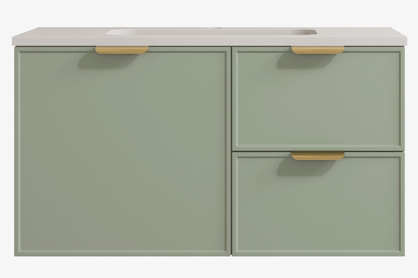 Madura Federation Wall Hung Cabinet Olive Green LK-FM94RW-OG