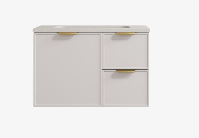 Madura Federation Wall Hung Cabinet Matte White LK-FM74RW-MW