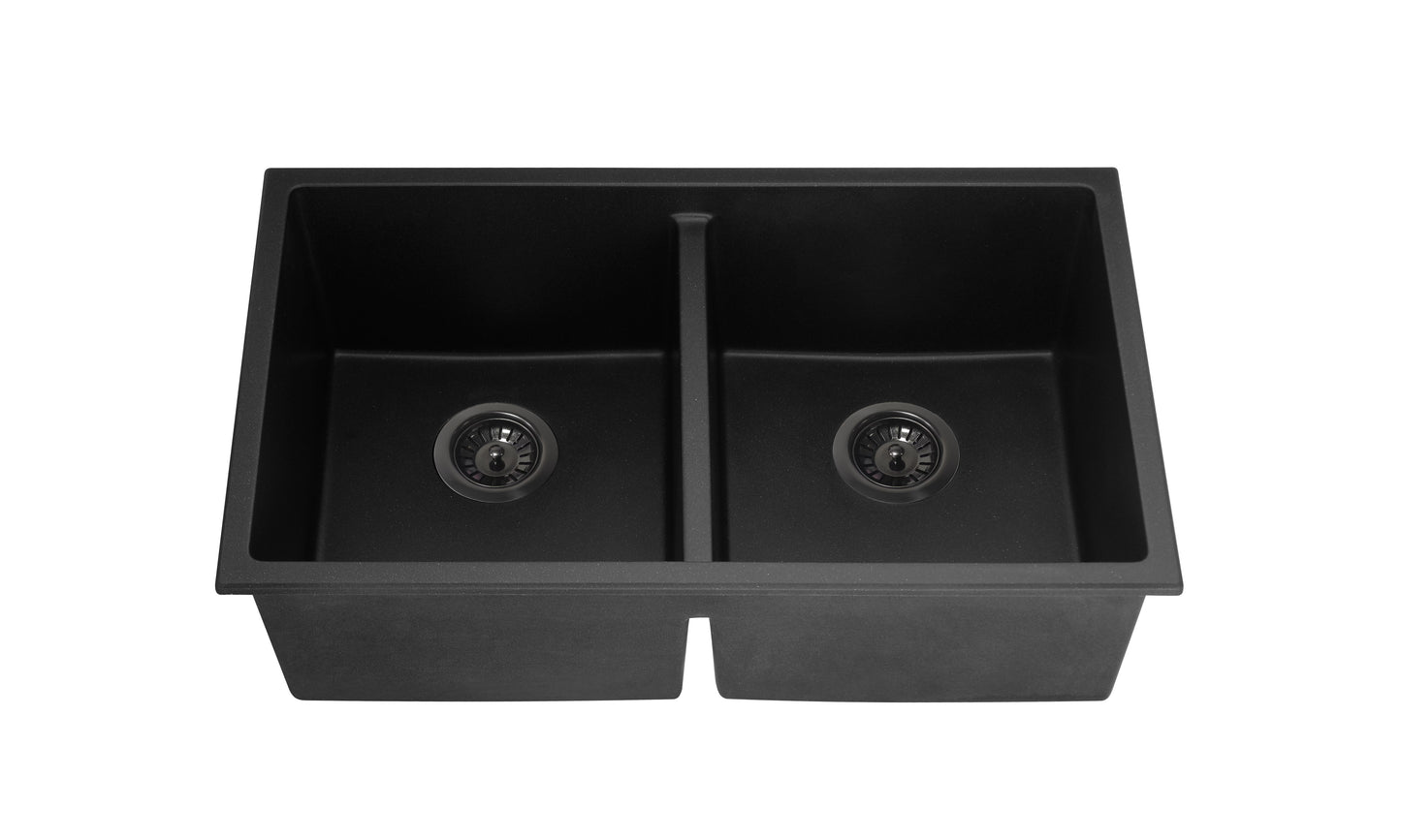 Crete Granite Sink Double Bowl 762mm, 813mm