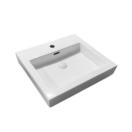 Kliff Fine Ceramic Insert Basin with Tap Hole