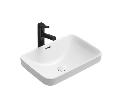 Kliff Fine Ceramic Insert Basin with Overflow