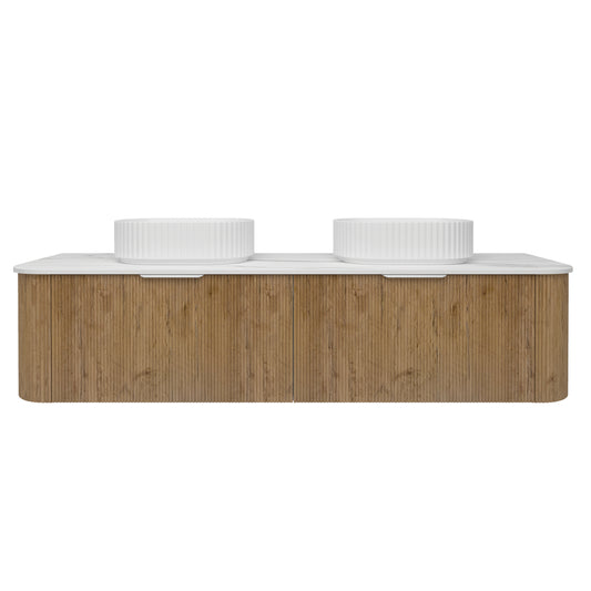 Agena  Fluted Wood Grain WH Vanities Prime Oak LK-MA1800W-PO