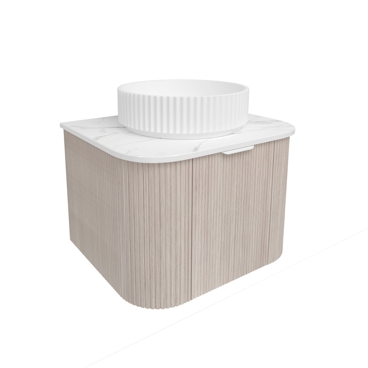 Agena Fluted Wood Grain Costal Oak - 600mm