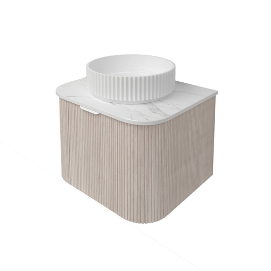 Agena Fluted Wood Grain Costal Oak - 600mm