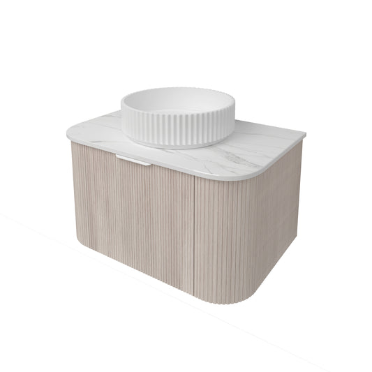 Agena Fluted Wood Grain Costal  Oak - 750mm