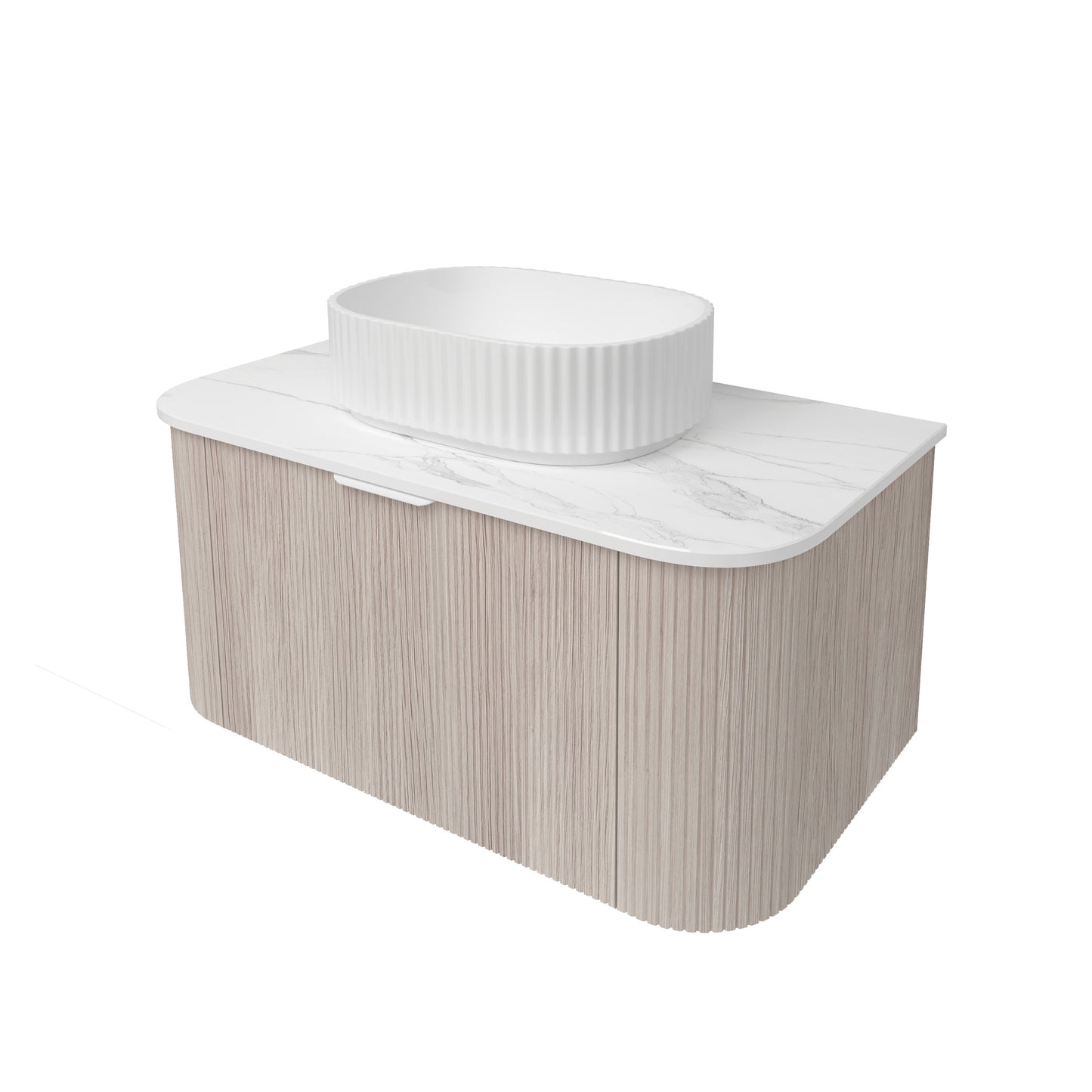Agena Fluted Wood Grain Costal Oak - 900mm