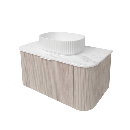 Agena Fluted Wood Grain Costal Oak - 900mm