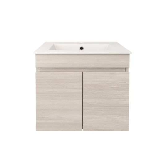 Camden Modern Wall Hung Cabinet Coastal Oak LK-MC63W-CO