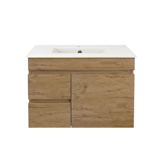 Camden Modern Wall Hung Cabinet Prime Oak LK-MC93LW-PO