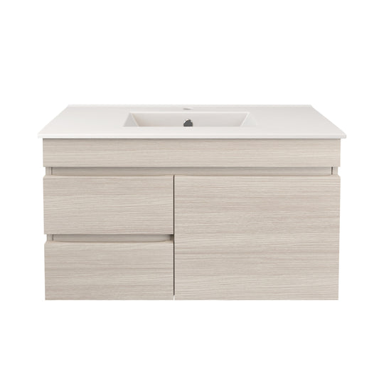 Camden Modern Wall Hung Cabinet Coastal Oak LK-MC93LW-CO