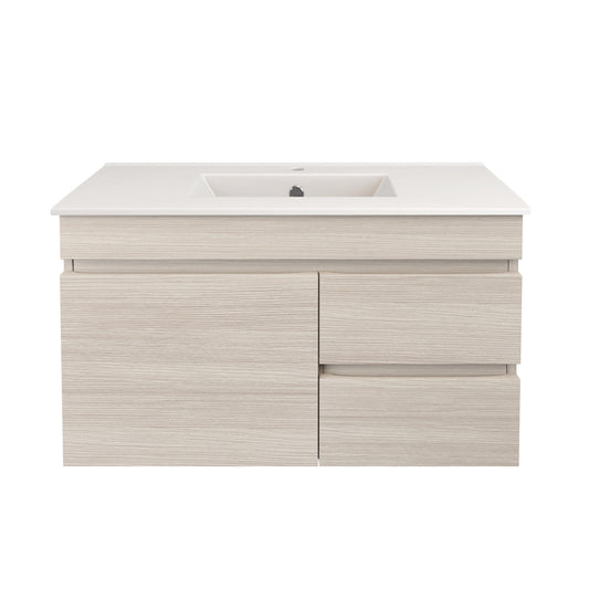 Camden Modern Wall Hung Cabinet Coastal Oak LK-MC73RW-CO