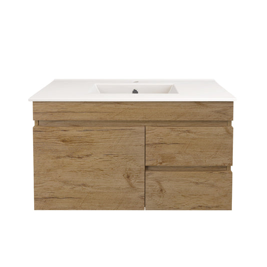 Camden Modern Wall Hung Cabinet Prime Oak LK-MC73RW-PO