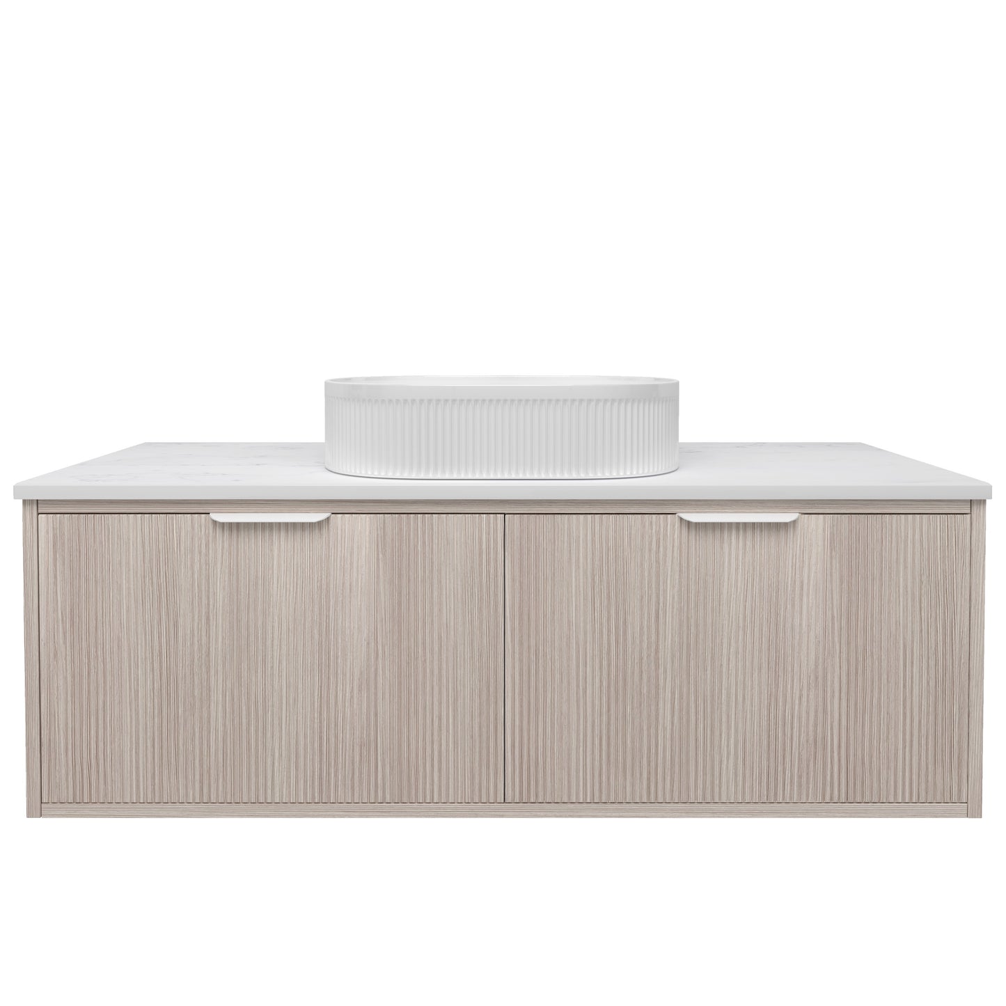Kliff  Fluted Wood Grain Vanities  Coastal Oak LK-MK1200W-CO