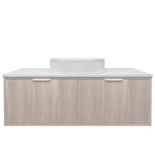 Kliff  Fluted Wood Grain Vanities  Coastal Oak LK-MK1200W-CO