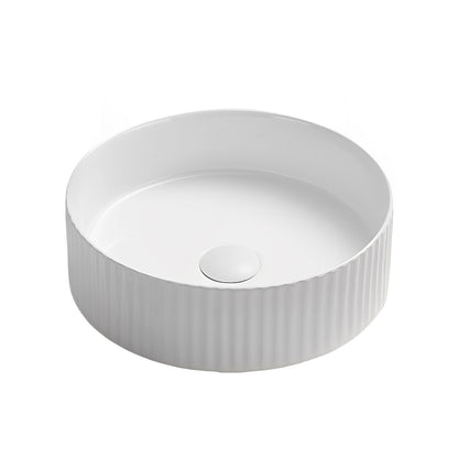 Olley Fine Ceramic Fluted Art Basin