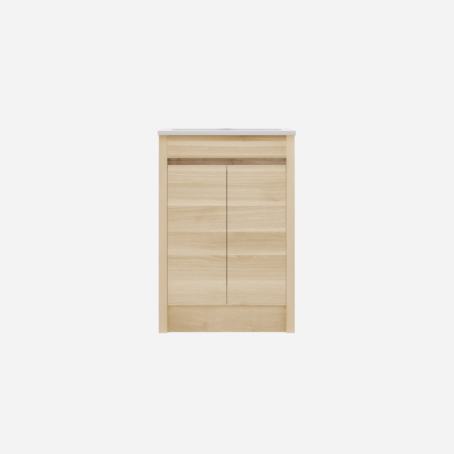 Pako Free Standing Vanity PVC Woodgrain Oak Flat-pack