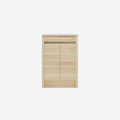Pako Free Standing Vanity PVC Woodgrain Oak Flat-pack