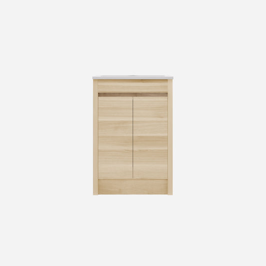 Pako Free Standing Vanity PVC Woodgrain Oak Flat-pack
