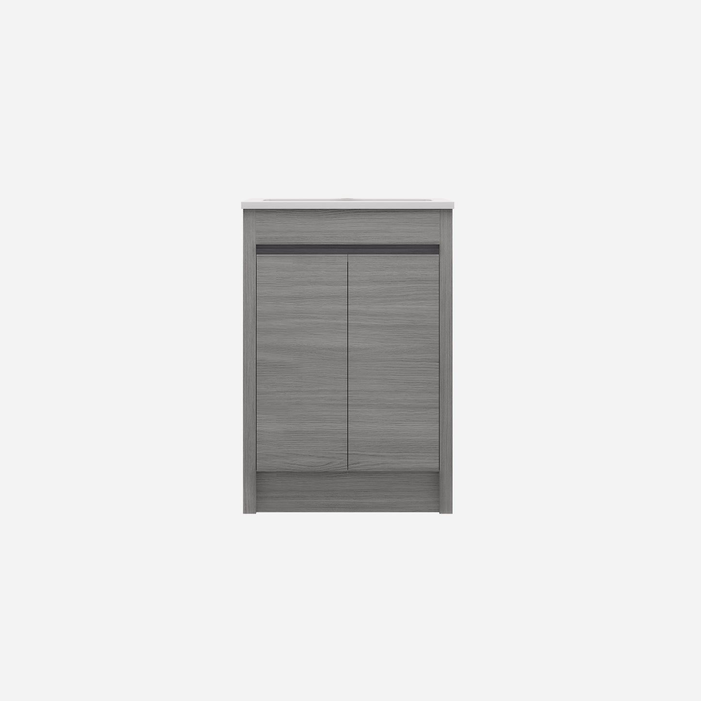 Pako Free Standing Vanity PVC Woodgrain Oak Flat-pack