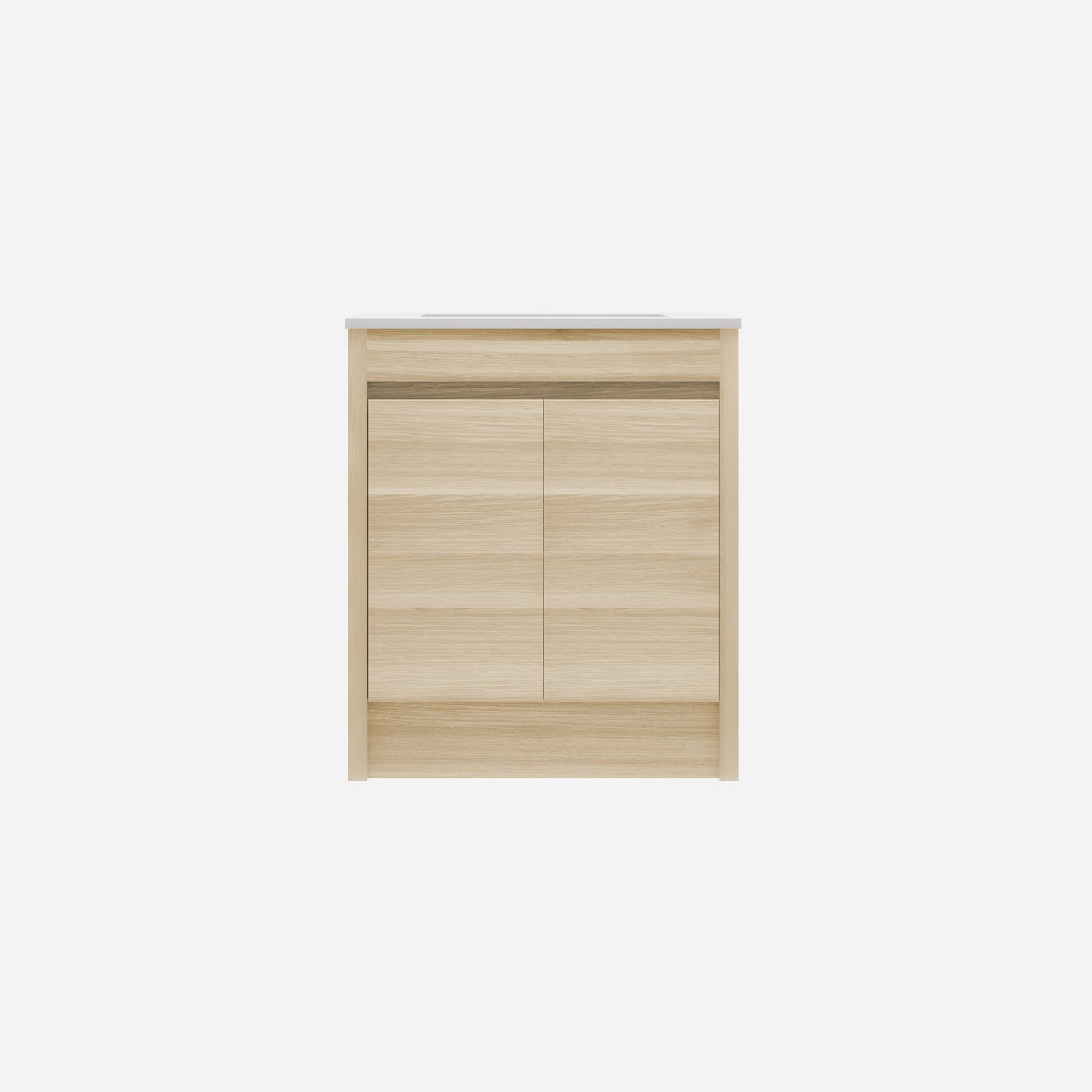 Pako Free Standing Vanity PVC Woodgrain Oak Flat-pack