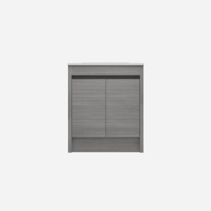Pako Free Standing Vanity PVC Woodgrain Oak Flat-pack