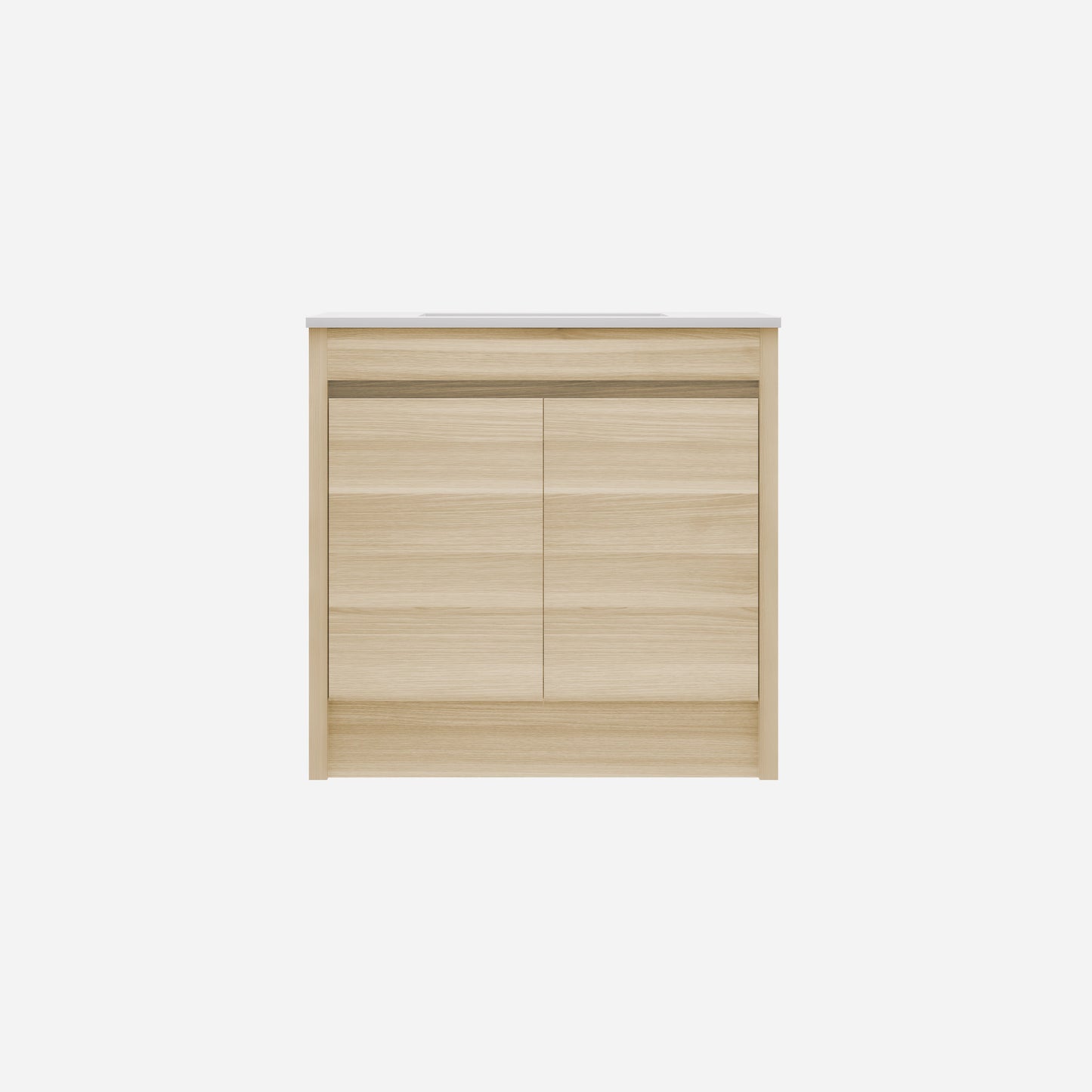 Pako Free Standing Vanity PVC Woodgrain Oak Flat-pack