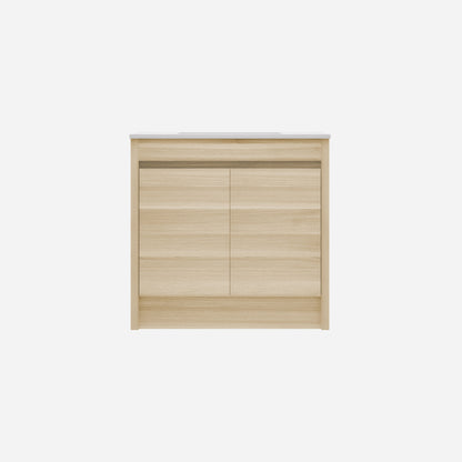 Pako Free Standing Vanity PVC Woodgrain Oak Flat-pack