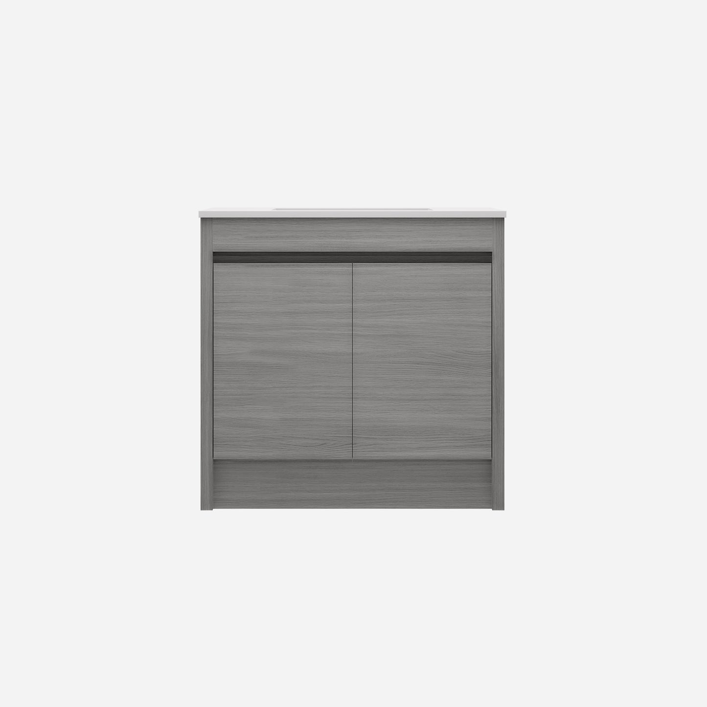 Pako Free Standing Vanity PVC Woodgrain Oak Flat-pack