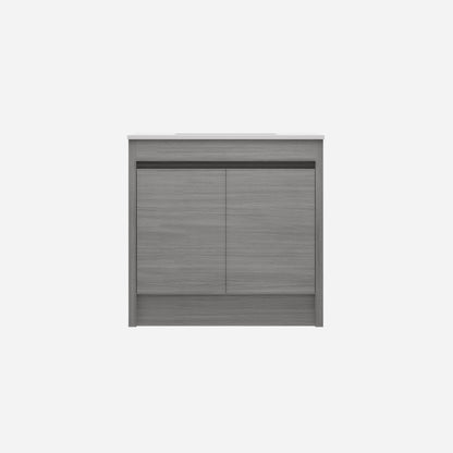 Pako Free Standing Vanity PVC Woodgrain Oak Flat-pack