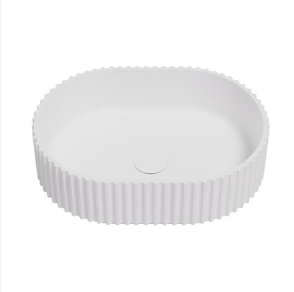 Ellips Fluted Solid Surface Above Counter Basin