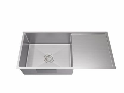 Kliff Hand Made Stainless Steel Sink - 980mm x 440mm x 230mm