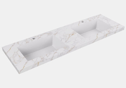 Fine Ceramic Basin Joined with Sintered Stone