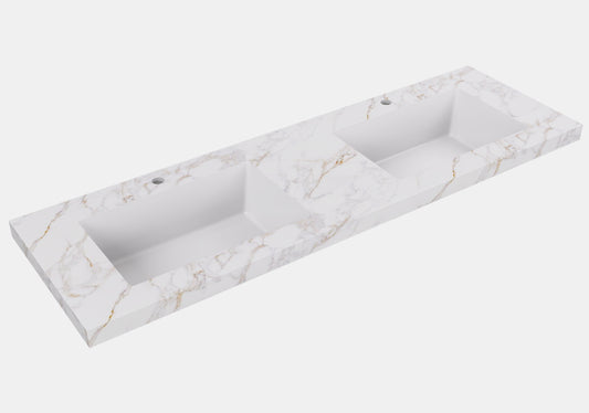 Fine Ceramic Basin Joined with Sintered Stone