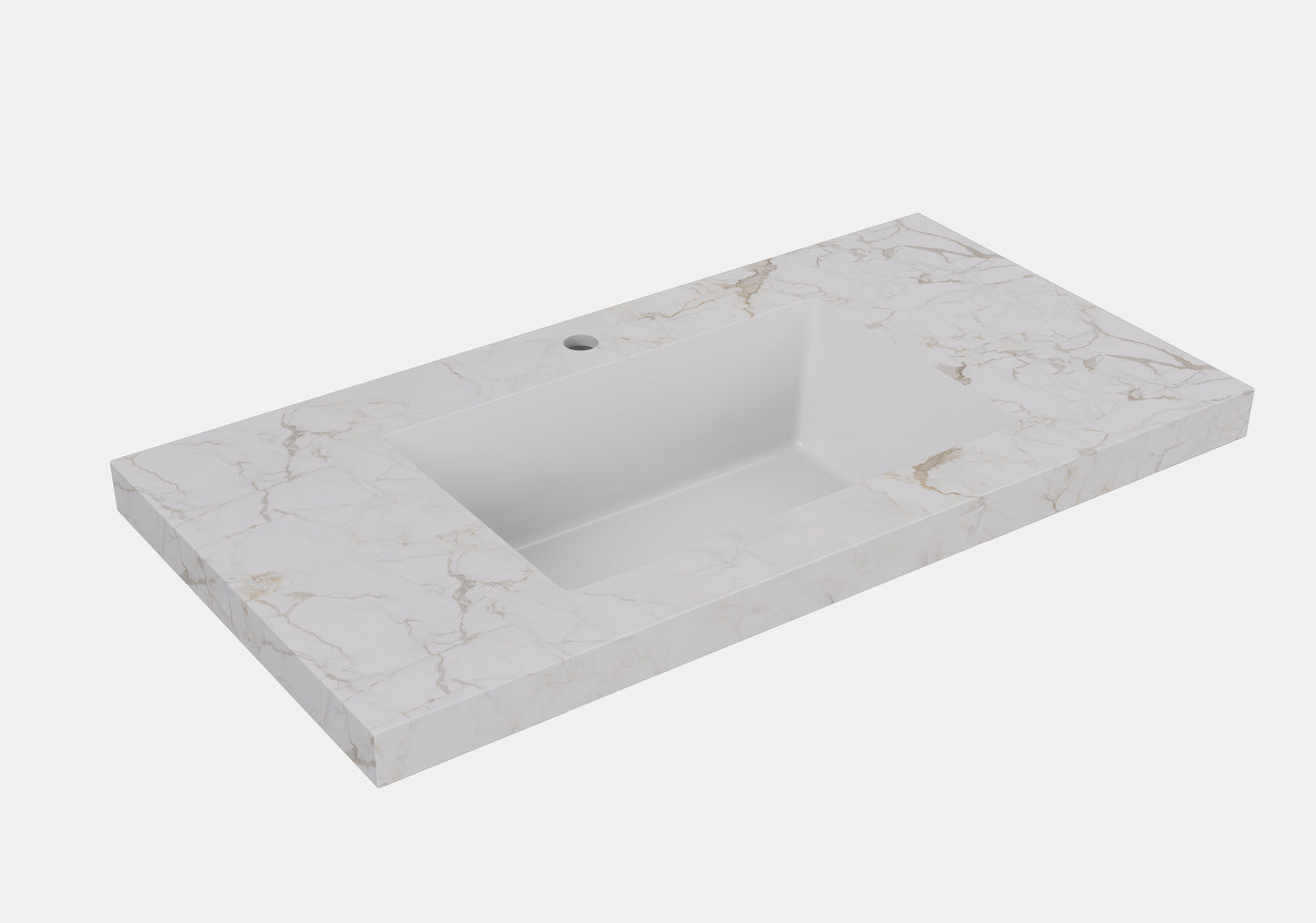 Fine Ceramic Basin Joined with Sintered Stone
