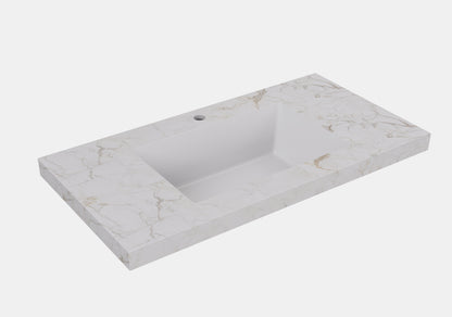 Fine Ceramic Basin Joined with Sintered Stone