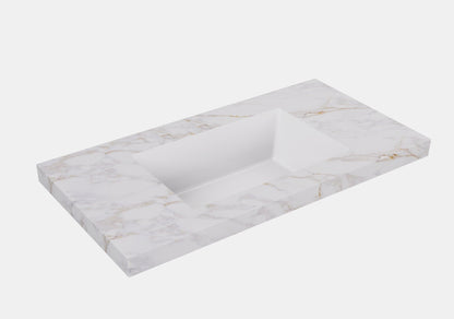 Fine Ceramic Basin Joined with Sintered Stone