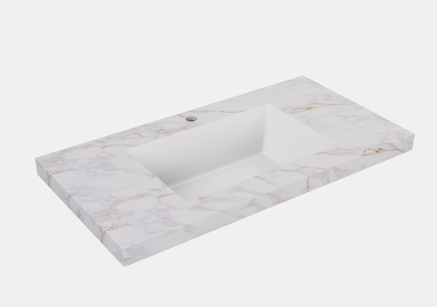 Fine Ceramic Basin Joined with Sintered Stone