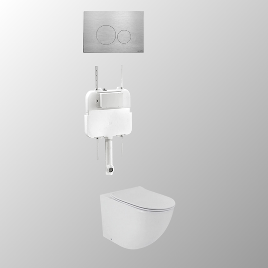 LUCI FLOOR MOUNTED IN-WALL TOILET SUITE PACKAGE