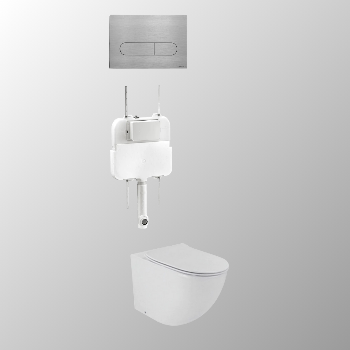 LUCI FLOOR MOUNTED IN-WALL TOILET SUITE PACKAGE