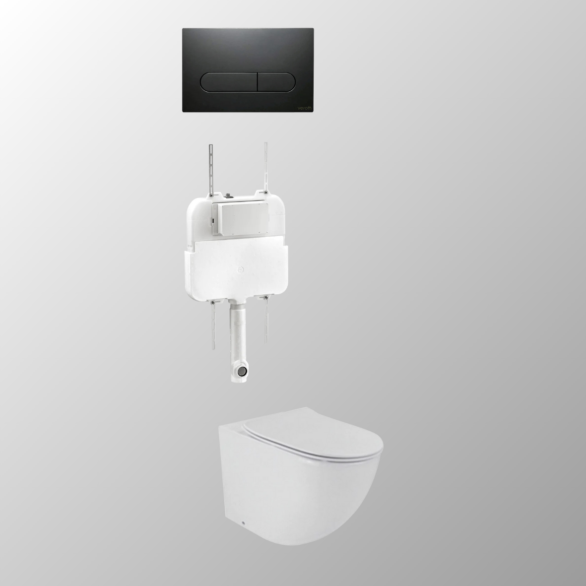 LUCI FLOOR MOUNTED IN-WALL TOILET SUITE PACKAGE