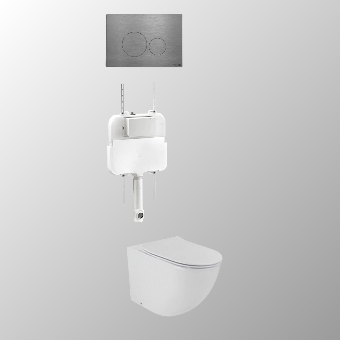 LUCI FLOOR MOUNTED IN-WALL TOILET SUITE PACKAGE