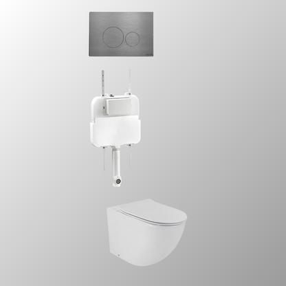 LUCI FLOOR MOUNTED IN-WALL TOILET SUITE PACKAGE