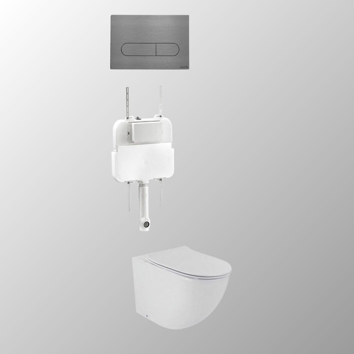 LUCI FLOOR MOUNTED IN-WALL TOILET SUITE PACKAGE
