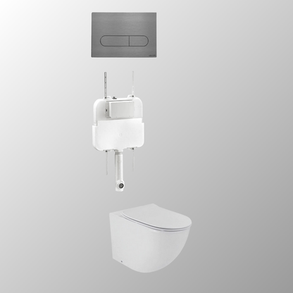 LUCI FLOOR MOUNTED IN-WALL TOILET SUITE PACKAGE