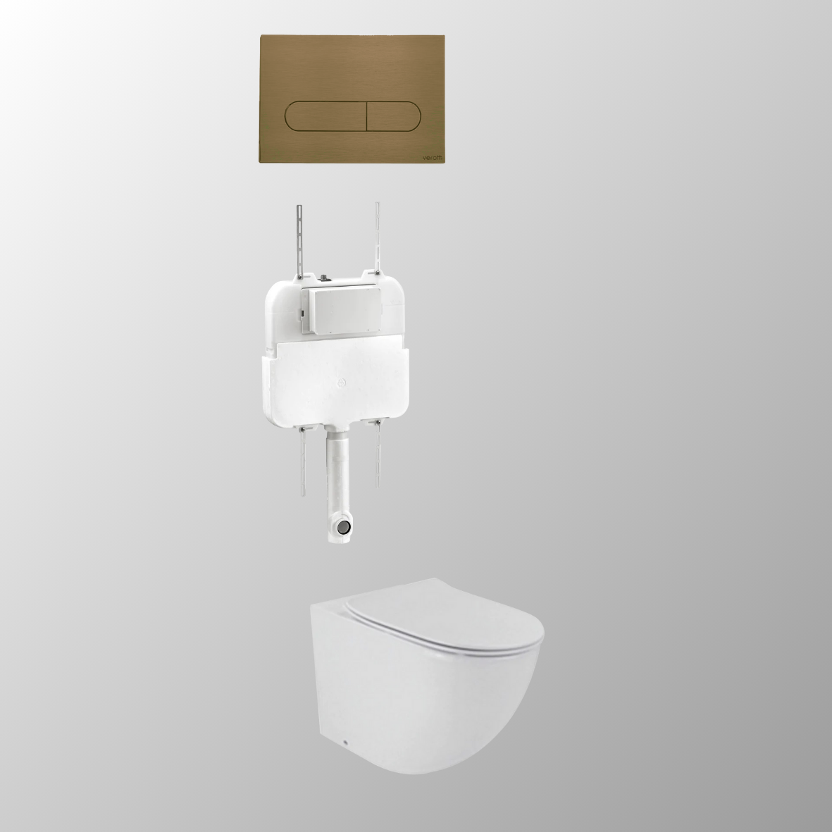 LUCI FLOOR MOUNTED IN-WALL TOILET SUITE PACKAGE