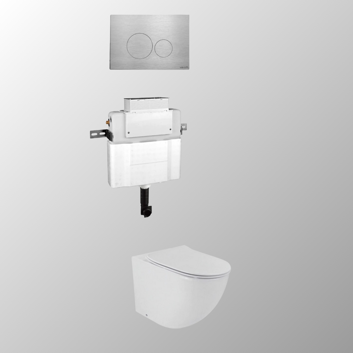 LUCI FLOOR MOUNTED IN-WALL TOILET SUITE PACKAGE