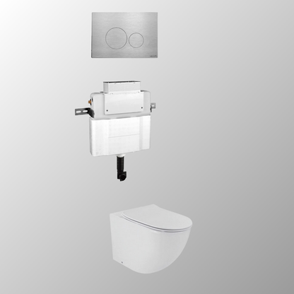 LUCI FLOOR MOUNTED IN-WALL TOILET SUITE PACKAGE